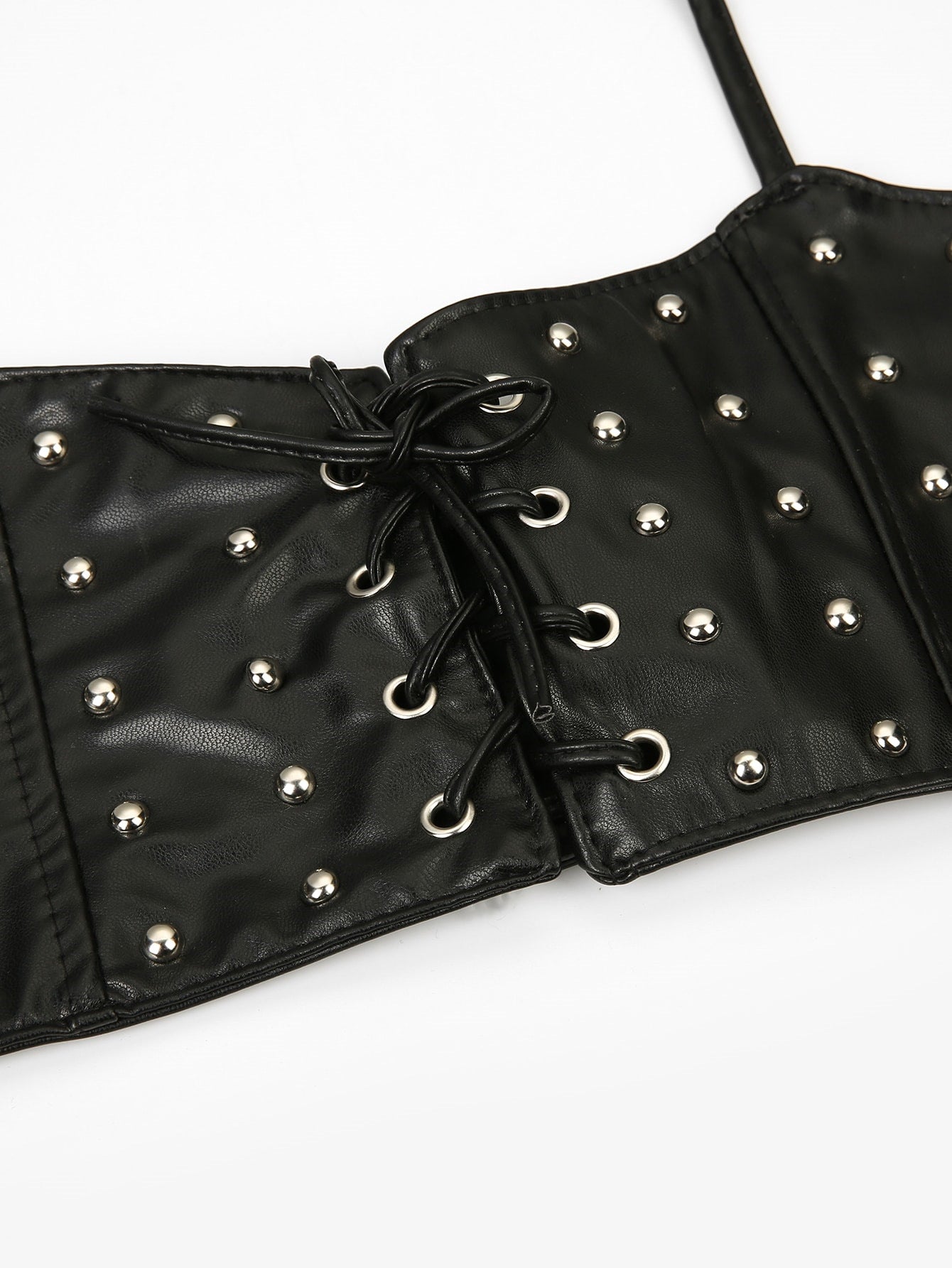 Casual Solid Rivets Frenulum Decorative Girdle Accessories