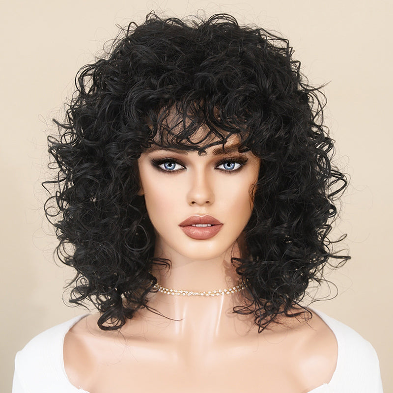 Casual Solid Patchwork Wigs