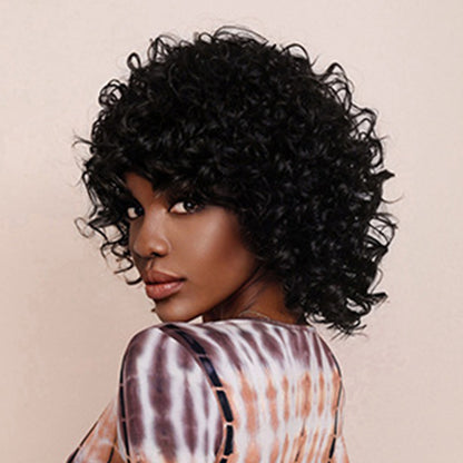 Casual Solid Patchwork Wigs