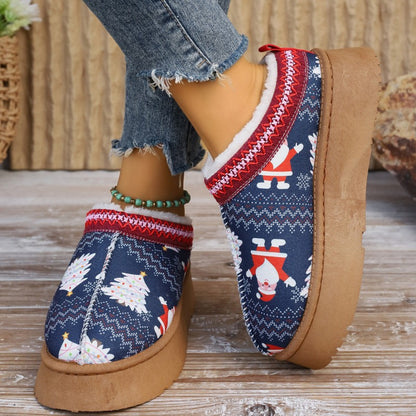 Casual Patchwork Printing Round Keep Warm Comfortable Shoes