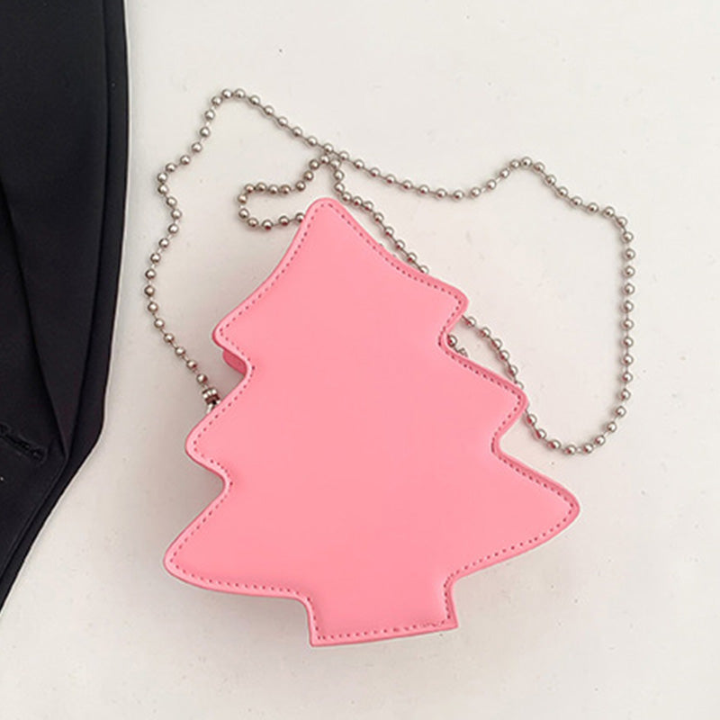 Casual Letter Print Christmas Tree Patchwork Bags