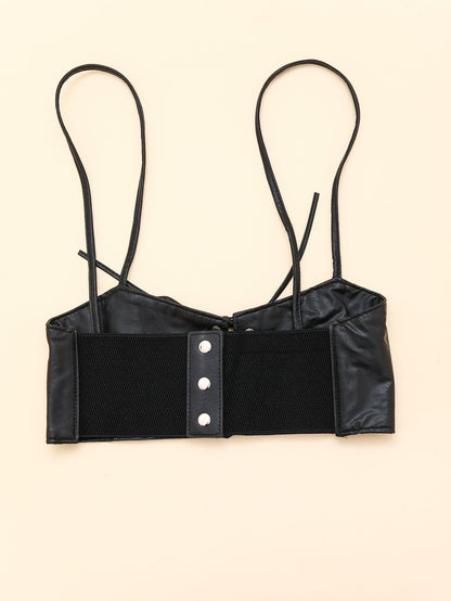 Casual Solid Rivets Frenulum Decorative Girdle Accessories