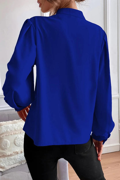 Elegant Solid Fold Half A Turtleneck Tops