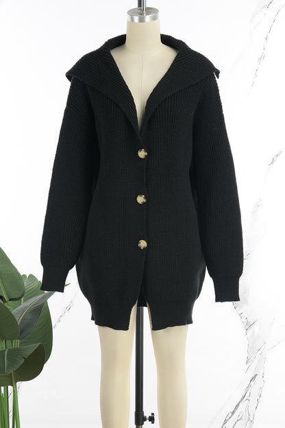 Casual Solid Patchwork Buckle Hooded Collar Outerwear